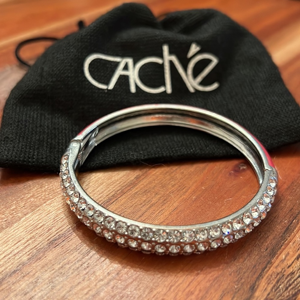 Cache Rhinestone Bangle Bracelet - image 4